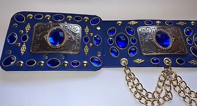 Elvis Style Blue Lagoon Concert Belt • $210.33