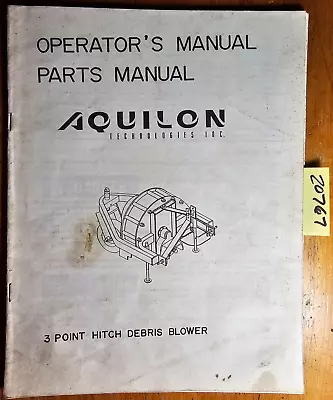 Aquilon 3 Point Hitch Debris Blower Owner Operator's & Parts Manual OMO185 8/91 • $15