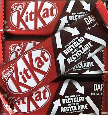 50 Nestle Kitkat Dark 2 Finger Chocolate & Wafer. • £23.49