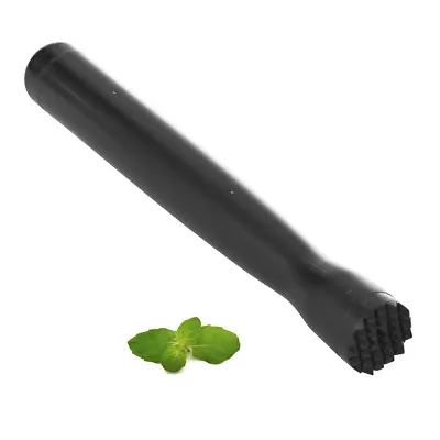 8-Inch Black Polycarbonate Bar Mojito Muddler With Netted Head Cocktail Muddler • $10.88