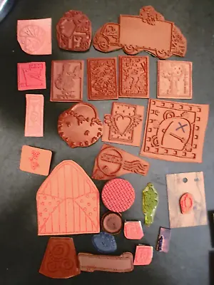 Rubber Stamps Unmounted  Vintage Lot Of 26 Assorted • $18