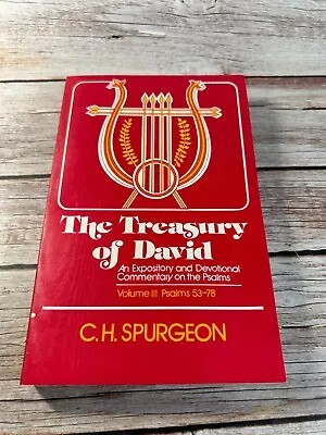 The Treasury Of David (Vol. III) Psalms 53-78 By C. H. Spurgeon • $9