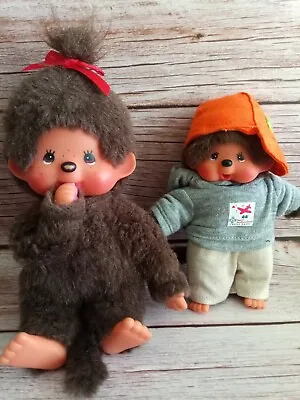 Lot Of Two Monchhichi Girl And Boy With Outfit Sekiguchi Plush Toy • $35