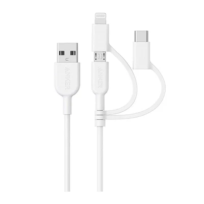 $24.79 • Buy Anker PowerLine II 3-in-1 Cable - White