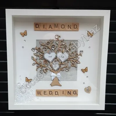 £28.99 • Buy Diamond Wedding Anniversary Gift/60th Wedding Anniversary/diamond Wedding Gift