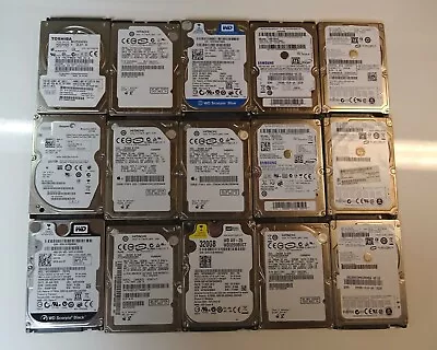 Lot Of 10x 160GB 250GB 320GB 2.5  Laptop Internal Hard Drive HDD Standard Size • £45