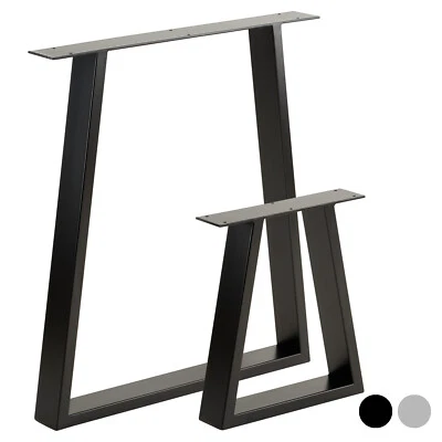 £59.99 • Buy Hartleys Set Of 2 Industrial Metal Trapezium Table Legs Dining/Bench/Office/Desk
