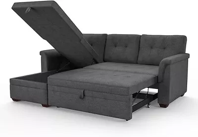 LOVMOR Sectional Sofa 84inch L Shaped Sleeper Of Convertible Lounge  • $618.45
