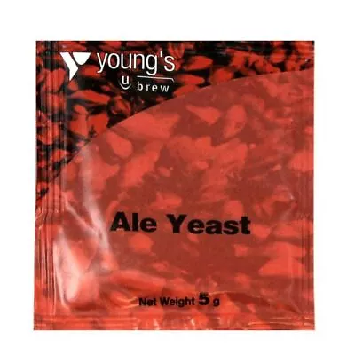 YOUNG'S Ale Yeast- 5g Sachet Treats 23L - Home Brew Beer Making • £2.99