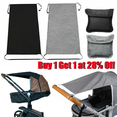 Baby Pram Sun Shade Universal Stroller Buggy Canopy Pushchair Parasol UV Protect • £5.30