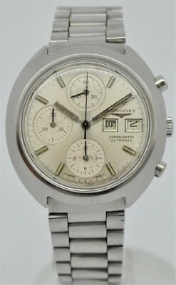 £995 • Buy Longines Ultronic Chronograph Tuning Fork Stainless Steel Gents Watch
