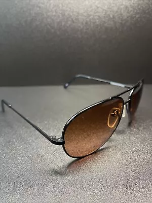 Serengeti Drivers 5223Y Corning Optics Black Metal Aviator Sunglasses 27D • $26