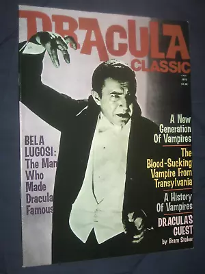 DRACULA CLASSIC '76  - Vintage  Horror Mag! • $17.99