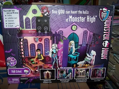 MONSTER HIGH High School Playset 2012 RETIRED BRAND NEW Free Shipping!! • $200