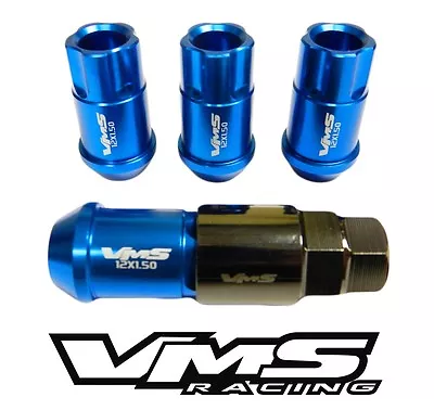 20 Vms Racing 12x1.25mm Aluminum Locking Lug Nut Set Blue For Nissan Infiniti • $59.95