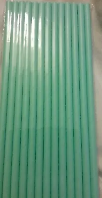 25 X Spearmint  Paper Drinking Straws vintageWeddingCocktails Biodegradable • £2.25