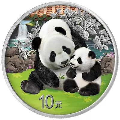 2024 Chinese Panda Colorized 30 Gram  .999 Fine Silver Coin W/ COA • $69.95