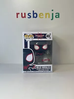 Funko Pop! Marvel Spider-Man Miles Morales Translucent Disappearing #402 • £76.99