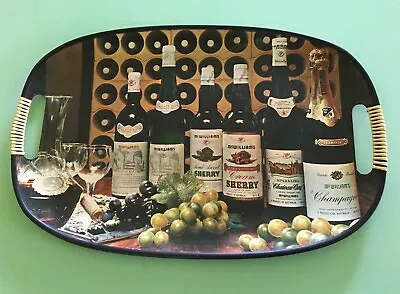 TRAY 60s Vintage Bar McWilliams Wines Serving Barware Drinks Retro Souvenir • $49.95