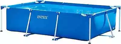 Intex 28272 Metal Frame Rectangular Pool Without Filter Pump 3834 L Blue • £149.99