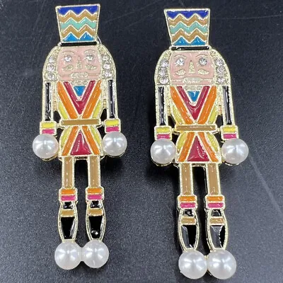 Nutcracker Earrings Christmas Statement Jewelry Holiday Party Ugly Sweater READ • $29.95