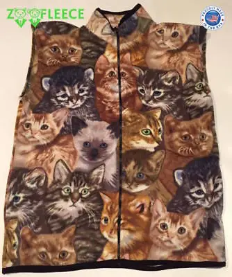 Zoofleece Cat Kittens Fleece Kitty Cats Meow British Shorthair Kitten Vest S-3X • $42.46