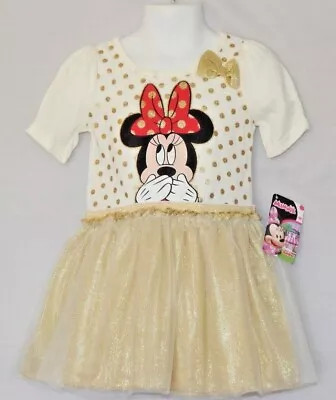 Baby Girls Dress Size 2t Toddler Minnie Mouse Tutu Summer Skirt Disney Junior • $21.84