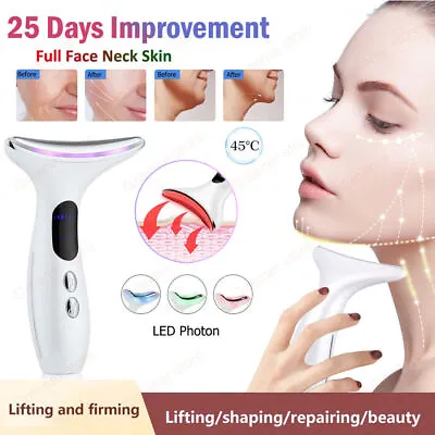 Multifunctional Microcurrent Facial Massager Lifting Face Neck Wrinkle Removal • $19.99