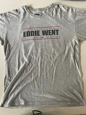 Quicksilver  Large Grey T-shirt Eddie Went 2016 • $11.56