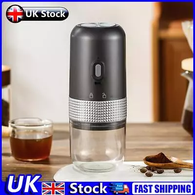 Electric Coffee Grinder With USB Coffee Maker Cordless For Office (Grey) UK • £15.99