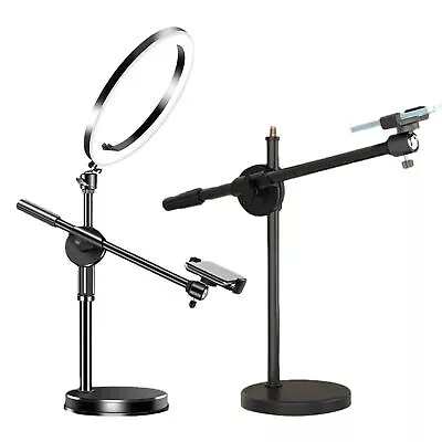 Overhead Phone Mount Selfie Ring Light With Stand Articulating Arm Camera Mount • $46.69