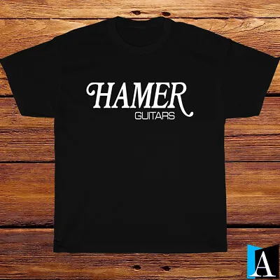 New Shirt Hamer Guitars Music Logo T-Shirt Black/ White/ Grey/ Navy Size S-5XL • $19