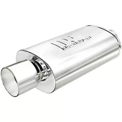 Magnaflow Universal Polished Stainless STREET SERIES Muffler With Tip 14832 • $211