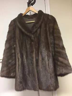 Short Women's Mink Coat With Pockets. Real Mink. • $260