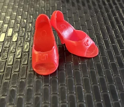 Vintage Bright RED High Heeled SHOES For 10.5” Little Miss REVLON Doll • $12.99