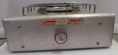 Rare Vintage COLEMAN DOUBLE BURNER  PICNIC STOVE MODEL 5409 With Instructions • $18.50