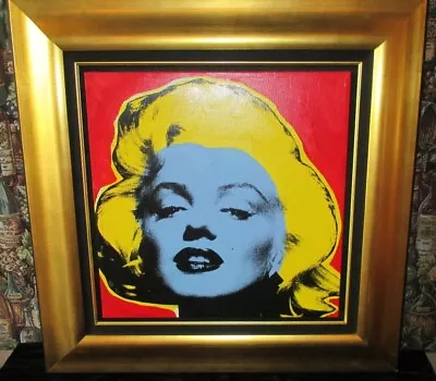 Steve Kaufman  Marilyn Monroe  Screenprint Oil Painting On Canvas LE Signed COA • $1675