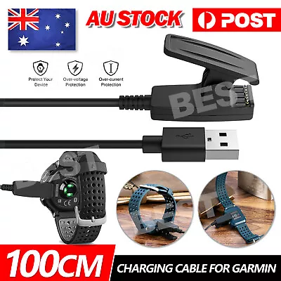 For Garmin Forerunner 735XT 235 230 630 TU USB Charging CABLE Clip Charger Cord • $8.45