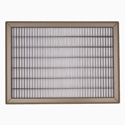 Return Air Floor Grille | Vent Cover Grill For Floor | Heavy Duty | Brown-White • $38.19