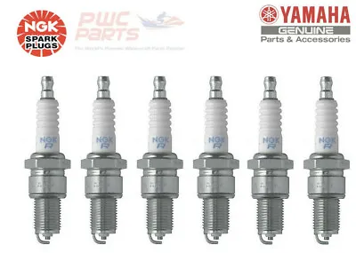 YAMAHA 150 2-Stroke 150TXR V6 Outboard Set 6 NGK Spark Plugs 6x BR7HS-10 • $24.95