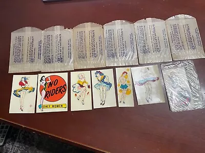 VINTAGE ORIGINAL Souvenir Travel Decals Pin Up Girls • $20