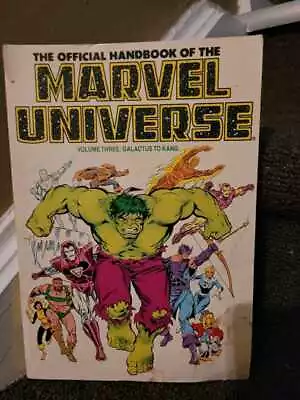 The Official Handbook Of The Marvel Universe Comic Book Trade Paperback [DAMAGE] • $4.99