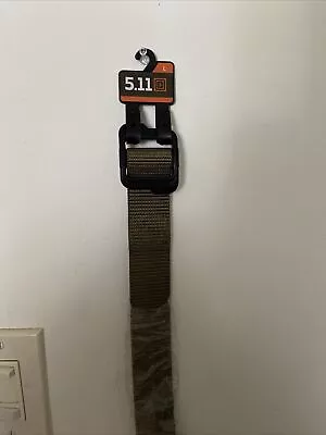 5.11 TACTICAL 1.75  OPERATOR BELT  TDU GREEN BLACK Metal BUCKLE 32”-40” Large • $15