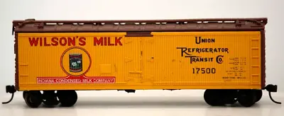 Athearn Custom Wilson's Milk Company 40' Wood Reefer Rtr Mw Car # 17500 • $15.19