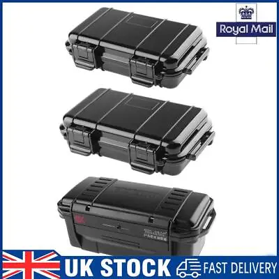 Outdoor Shockproof Sealed Waterproof Safety Case Plastic Tool Dry Box Kit Holder • £12.09