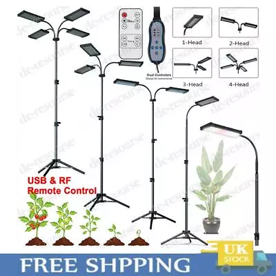 £13.09 • Buy LED Grow Light Plant Growing Lamp Lights for Indoor Plants Veg Lamp w/ Stand UK