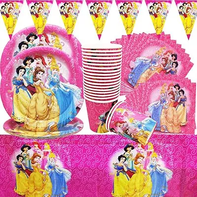 Princess Tableware Party Supplies Kids Girls Birthday Decoration • $13.99