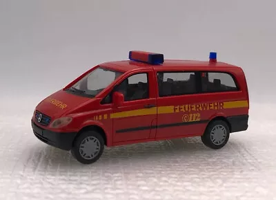 HO Herpa Mercedes Benz Vito Van Feuerwehr Fire Dept. Transport Van • $8