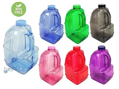 BPA Free 1 Gallon Plastic Water Bottle Container Drinking Canteen Jug Juice H2O • $12.49