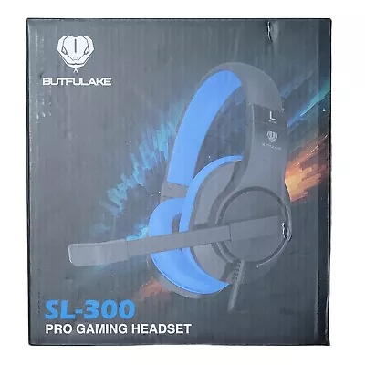 Butfulake SL-300 Pro Gaming Headset Pink Ear Pad On Cable Microphone 2.2 M Cable • $15